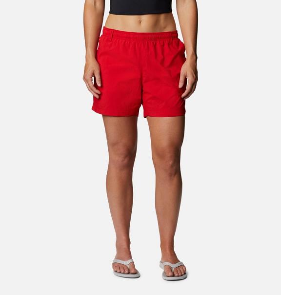 Columbia PFG Backcast Shorts Women Red USA (US2389991)